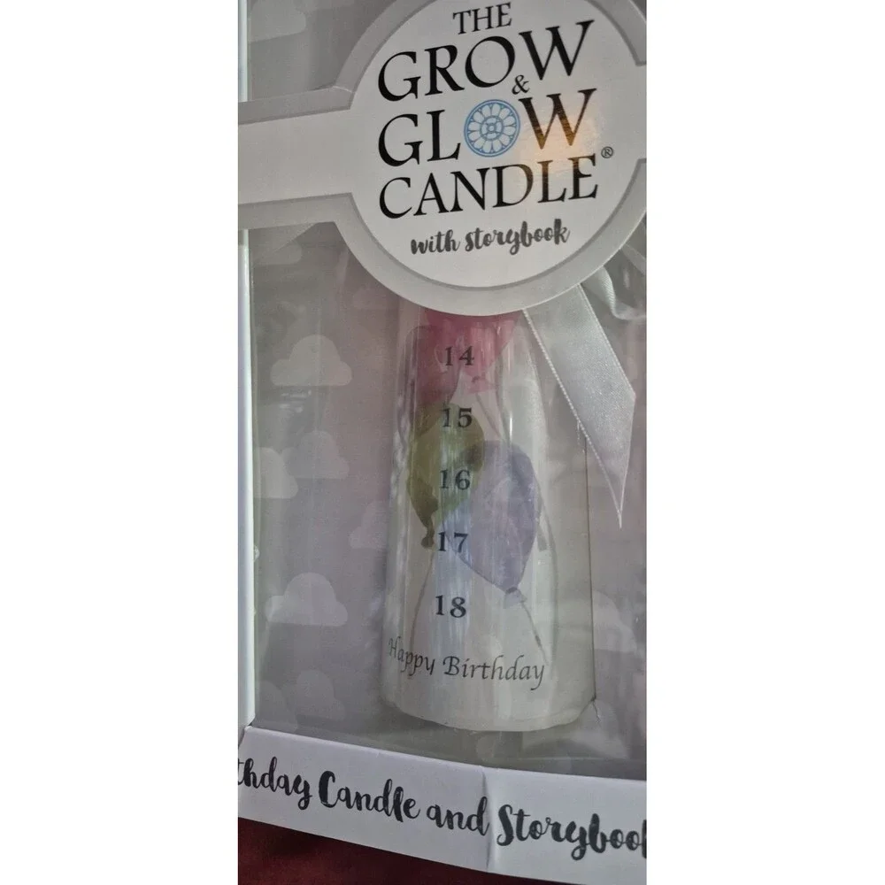Uber Mom Grow & Glow Birthday Candle Gift Set Candle Storybook Gift Set Shower